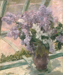 Lilacs em uma janela